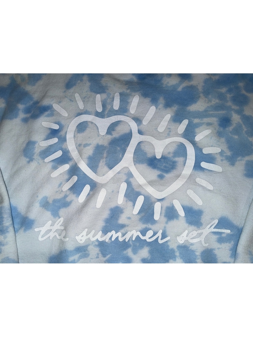 Adult Medium The Summer Set Emo Kid at Heart Blue Pop Punk Crew Neck Sweatshirt